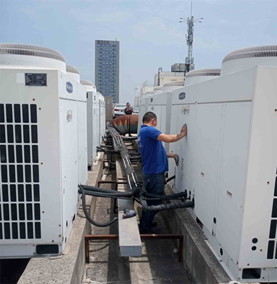 花山中央空调制热和不制冷系统维修方法